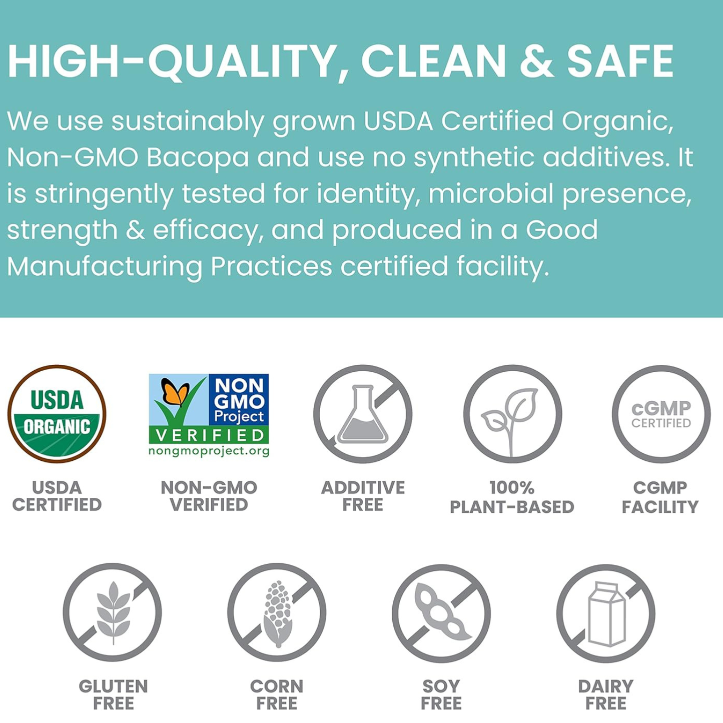 Organic Bacopa Monnieri Nootropic